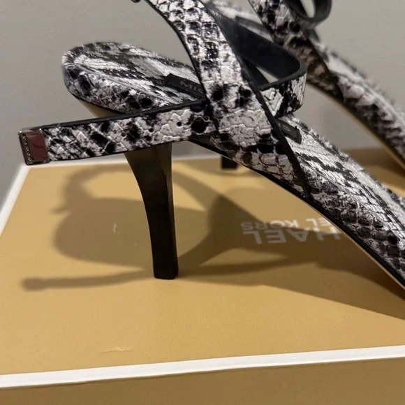 Michael Kors Monochrome Snake Print Heels